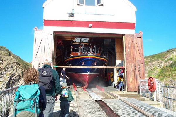 The lifeboat station.