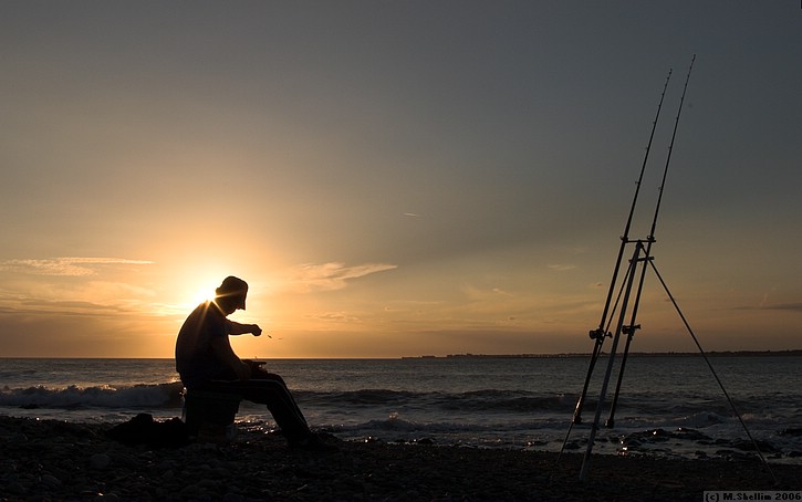 Fishing, Ogmore-on-Sea