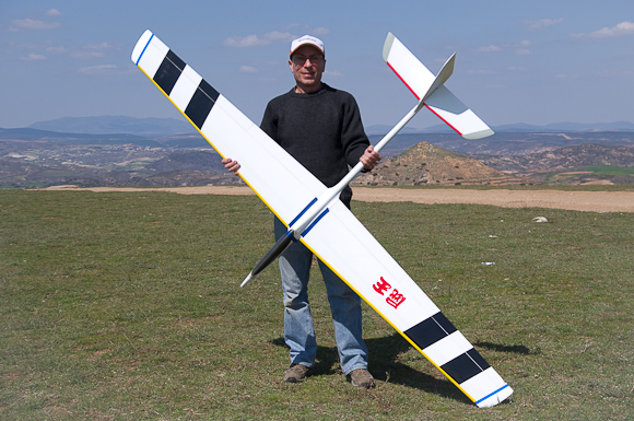 Yours truly with original (foam) Vector aerobat.