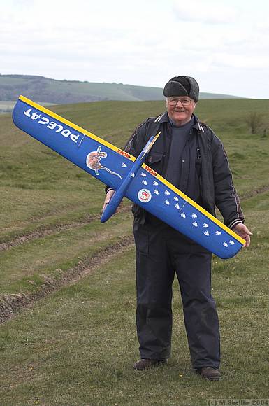 Ron Broughton with Polecat co-designed with Mark Abbotts.