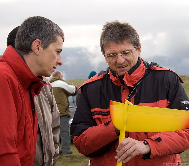 Olivier Bordes and Franz talk tailplanes