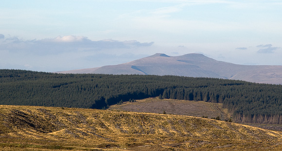 DS site Pen y Fan is clearly visible from the Bwlch.
