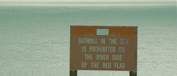 "Bathing prohibited?"