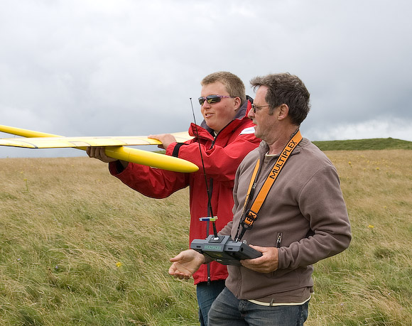 Graham Reed preparing to launch for Martin Lucas