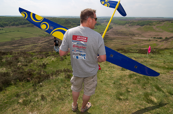 Freshly ironed: Martin Newnham sports his Viking Race T-shirt