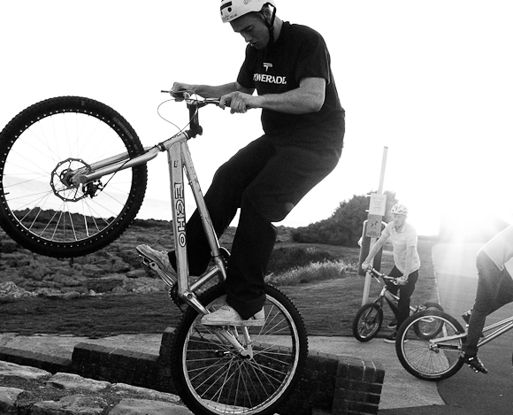 Have you seen a video of Danny MacAskill? These guys were doing the same kind of thing. Amazing.