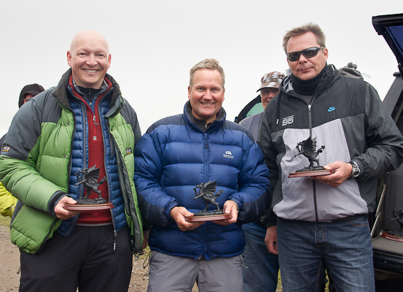 Winning team GBU - Kevin Newton, Simon Thornton and Martin Newnham