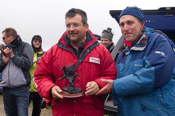 Inaki collects trophy for fastest time, after setting a new unofficial world record
