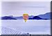 View in the Orkneys with hot air balloon