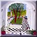 Randall Morgan's Garden at Torca. Mixed Media